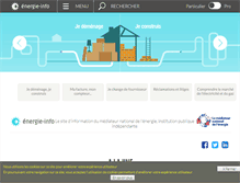 Tablet Screenshot of energie-info.fr